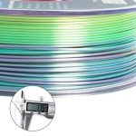 Silk Rainbow PLA Filament 1.75mm, 1kg Spool