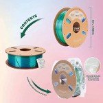 Silk Dual Color PLA Filament 1.75mm 1kg
