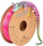 Sovol 1.75mm Silk Tri-Color PLA Filament 1kg