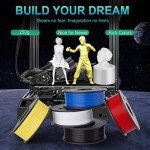 5-Pack 1.75mm PLA 3D Printer Filament Bundle