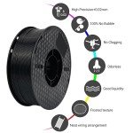 Kingroon Carbon Fiber PLA Filament - 1 kg Black