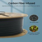 TEQStone Black PLA-CF 1.75mm 1KG 3D Filament