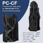 YXPOLYER Black Carbon Fiber PC Filament 1.75mm