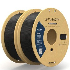 Fugacity Black PETG Filament 1.75mm, 2kg Bundle