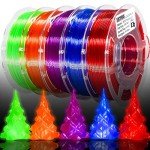 LOCYFENS 1.75mm PETG Filament Bundle - 5 Colors
