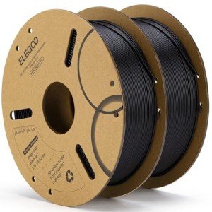ELEGOO 1.75mm Black PLA Filament 2KG Bundle