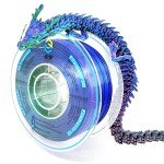 Silk PLA Triple Color Rainbow Filament 1.75mm 1kg