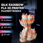 JAYO Multicolor PLA Silk Filament Bundle - 8 Rolls