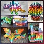 JAYO Multicolor PLA Silk Filament Bundle - 8 Rolls