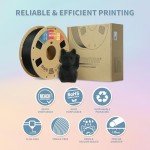 Matte Black OVERTURE PLA 3D Printer Filament 1.75mm