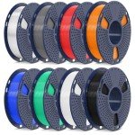 SUNLU 250g Multicolor 1.75mm PLA Filament Bundle