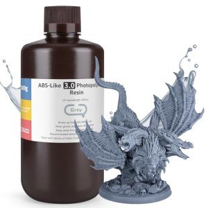 ELEGOO ABS-Like UV Curing Resin 1000G - Grey