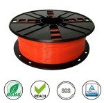 Red ABS 3D Printer Filament 1.75mm, 1kg Spool