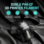 SUNLU PA6-CF 1.75mm Carbon Fiber Filament - Black