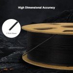 Black Carbon Fiber 1.75mm PLA 3D Filament 340m