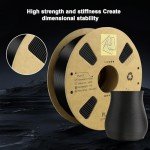 Black Carbon Fiber 1.75mm PLA 3D Filament 340m