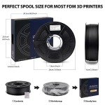 Carbon Fiber Nylon Filament 1.75mm - 1kg Spool