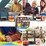 Comgrow 1KG Black PLA Filament for 3D Printers