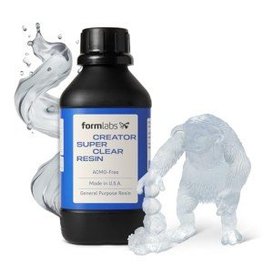 Formlabs Creator Super Clear 3D Printer Resin 1000g