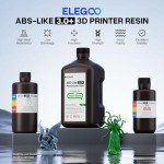 ELEGOO Upgraded Grey ABS-Like 3D Printer Resin