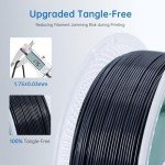 Black PLA Plus Filament 1KG for 3D Printers