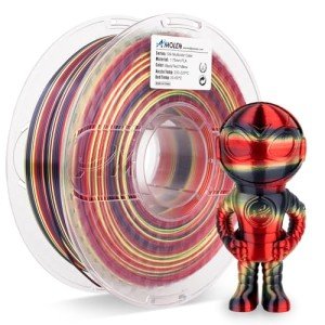 AMOLEN Multicolor Rainbow PLA Filament 1.75mm 1kg