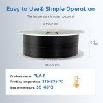 Black PLA Plus Filament 1KG for 3D Printers
