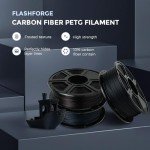 Carbon Fiber PETG Filament 1.75mm - 1KG Spool