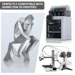 Metallic PETG 1.75mm Filament - 1KG Silver