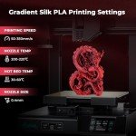 Silk PLA 3D Printer Filament Dual Color Red Black