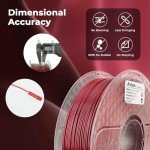 Silk PLA 3D Printer Filament Dual Color Red Black