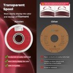 Silk PLA 3D Printer Filament Dual Color Red Black
