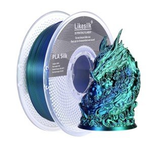 Likesilk 1.75mm Clog-Free PLA Silk Filament 1KG