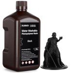 ELEGOO Black Water Washable 3D Printer Resin 2000g