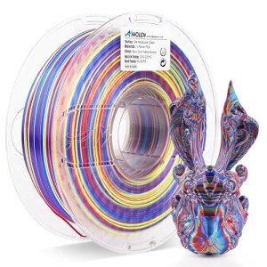Multicolor Silk PLA Filament for 3D Printers