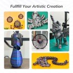 Multicolor Silk PLA Filament for 3D Printers