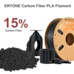 Carbon Fiber PLA Filament 1.75mm 1KG Black