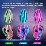 Dikale Silk Triple Color PLA+ 1.75mm Filament Spool