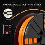 Orange ABS 1.75mm Filament - Low Odor, 1kg