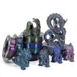 Chameleon Glitter PLA 3D Printer Filament 1kg