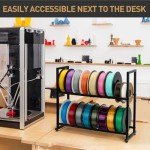 Heavy-Duty 3D Printer Filament Storage Rack