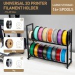 Heavy-Duty 3D Printer Filament Storage Rack