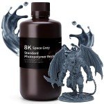 ELEGOO 8K 3D Printer Resin 1000g – Grey