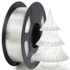 IEMAI 1.75mm Clear PETG Filament, 1kg Spool