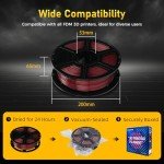 Flashforge 1.75mm Metallic Red PETG Filament 1kg