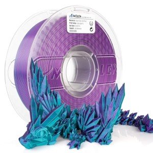 AMOLEN Dual Color Silk PLA Filament 1.75mm 1kg