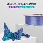 AMOLEN Dual Color Silk PLA Filament 1.75mm 1kg