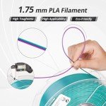 AMOLEN Dual Color Silk PLA Filament 1.75mm 1kg