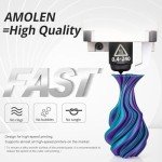 AMOLEN Dual Color Silk PLA Filament 1.75mm 1kg
