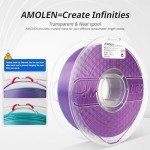 AMOLEN Dual Color Silk PLA Filament 1.75mm 1kg